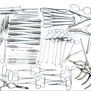 Kit quirúrgico de laminectomía neuro y ortopédica avanzada Manual 78 piezas de acero inoxidable alemán de alta calidad Clase II aprobada por CE - Product Image 1