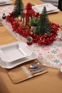 Tablecloth Set for Dining Table Water Proof Table <b>Dust</b> Proof Spillproof Soil Resistant Cotton Linen Rectangle Table <b>Cloths</b> OEM - Product Image 2