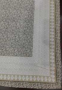 La nappe en coton imprimé de blocs indiens Delight Floral gracieux améliore votre table à manger avec un beau décor de table à dîner - Product Image 2