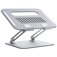 Portable pliable 360 support métallique rotatif support de bureau réglable en aluminium support d'ordinateur portable support d'ordinateur pour ordinateur portable