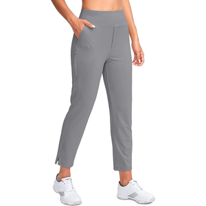 Pantalon de golf femme taille haute avec 5 poches pantalon extensible décontracté à séchage rapide pour les voyages ou le travail en hiver - Product Image 1