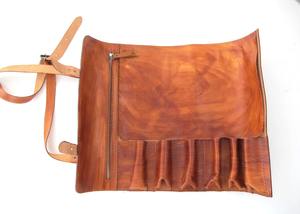 Wholesale Chef Knife <b>Bags</b> Handmade Range Custom Packing Chef Knife <b>Rolls</b> Leather <b>Tools</b> Kit <b>Bag</b> Pouch LKR-0072 - Product Image 5