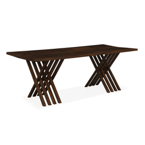 Mesa de comedor Leh de madera maciza, aparador elegante para el hogar - Product Image 6