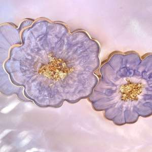 Resin <b>coaster</b> Flower Design Handmade Epoxy Resin <b>Coaster</b> Beverages <b>Wine</b> Bar Drink Table <b>Coasters</b> from India - Product Image 3