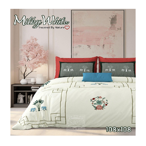 Juego de colcha elegante y moderno inspirado en la naturaleza, textura suave con cómodas fundas de almohada para dormir a juego y cojín decorativo - Product Image 1
