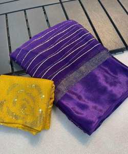 91. ชุดส่าหรีผ้าฝ้ายปักลายใส่ทำงาน: ก้าวเข้าสู่สปอตไลท์ด้วยลุคสุดหรูเสื้อผ้าเจ้าสาวมาใหม่ - Product Image 3