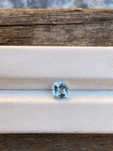 0.70 carats naturel aigue-marine taille coussin diamant pierre précieuse à facettes pour la fabrication de bijoux pierre aigue-marine en vrac - Product Image 4