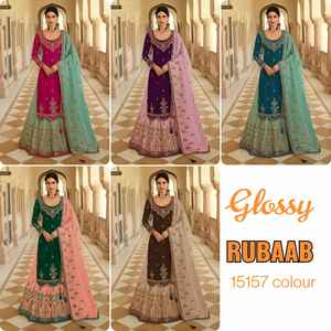 Ropa India paquistaní para boda y fiesta, Georgette, trabajo bordado, Salwar, Kameez, con proveedor Dupatta de Surat - Product Image 2