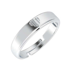 CLARA Romantic Heart <b>Adjustable</b> <b>Ring</b> 925 Sterling Silver with 10k Gold Rhodium Plated Gift for Women and Girls - Product Image 1