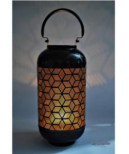 Linterna hecha a mano con recubrimiento de polvo, diseño moderno, tamaño personalizado, hierro, para interior y exterior - Product Image 2