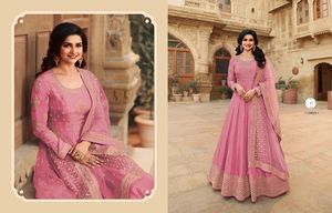 Latest Arrival 2022 Wedding Wear Heavy Georgette Embroidery Stone Work Pakistani Salwar Kameez Dupatta Suit Cheap Price - Product Image 4