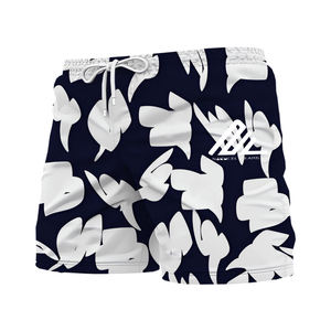 Nuevos pantalones cortos de baño Unisex bañadores con cordón hoja flamenco gráficos ecológicos secado rápido Casual vacaciones Hawaiano - Product Image 1