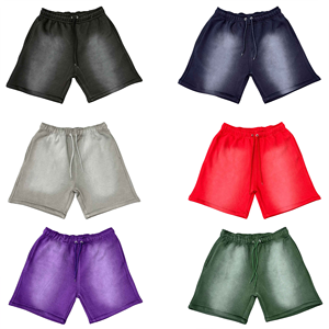 Short lavé à la neige en coton, nouveau design personnalisé pour unisexe, short en molleton de conception OEM à prix réduit, 2024 - Product Image 1