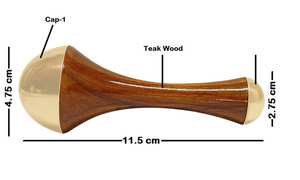 เครื่องมืออายุรเวทเป็นไม้และโลหะทองแดงอัลลอยสำหรับนวดหน้าการล้างพิษการระบายน้ำเหลืองเพื่อสุขภาพผิว - Product Image 4