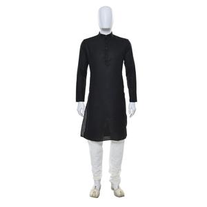 Excellent Quality Designer Black Color <b>Mens</b> Kurta <b>Pajama</b> for Weddings Festivals and Special Occasions Available for Best Price - Product Image 3