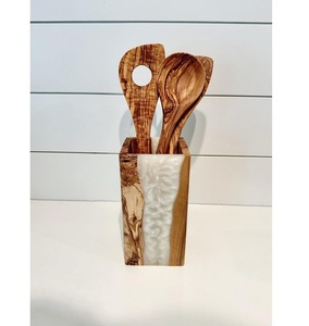 Cuchara de Resina de Madera Natural para Cocinar, Servir y Remover - Product Image 2