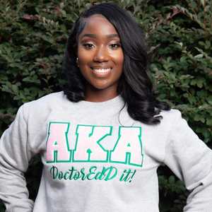 Sudadera griega XAKA Doctoredd It 2025, jersey de hermandad griego personalizado para mujer, logotipo bordado, mezcla de algodón - Product Image 3