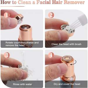 Afeitadora Eléctrica USB para Mujer, Depiladora Facial sin Dolor para Rostro, Cuerpo, Labios y Barbilla - Product Image 5