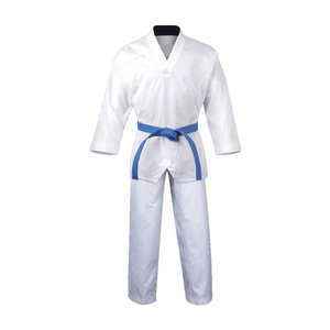 Uniformes de Entrenamiento de Taekwondo de Artes Marciales a Precio Económico, Logotipo Personalizado Impreso, 100% Algodón, Ligero, Duradero, Transpirable, Unisex - Product Image 1