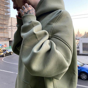 Sweat à capuche pour homme, pull décontracté, mode d'hiver, 100% coton polaire, 300g, séchage rapide, respirant, écologique, chaud, streetwear élégant - Product Image 5