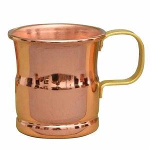 Pure Copper Moscow Mule Beer Cup with <b>Gold</b> Plated Handle Hammered <b>Mug</b> for Cocktail for Back to School - Product Image 1