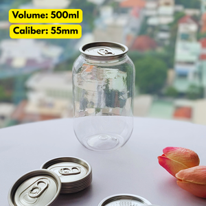 ขวดเครื่องดื่ม PET คุณภาพสูงขนาด500มล. พร้อมฝาอลูมิเนียมเปิดง่ายจัดส่งรวดเร็วโรงงานเวียดนามตัวอย่างฟรี - Product Image 2