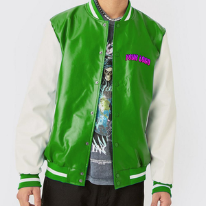 Chaqueta Universitaria de Moda con Bordado Personalizado, Chaqueta Bomber de Béisbol, Estilo Vintage Informal, Unisex, Impermeable - Product Image 6