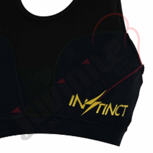 สปอร์ตบราระบายอากาศน้ำหนักเบาสำหรับผู้หญิงเสื้อผ้าออกกำลังกายสไตล์เรียบง่ายพิมพ์โลโก้ด้านหน้า - Product Image 3