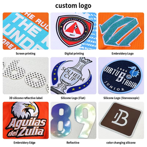 Camiseta de fútbol Retro de malla de poliéster de alta calidad personalizada 2025, camiseta cuadrada de gran tamaño, ropa informal recortada, camiseta de fútbol americano - Product Image 6