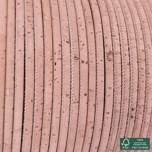 Round cork cord light pink superior - Product Image 1