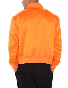 2025 New Design Men's Satin Bomber <b>Jacket</b> Windproof <b>Varsity</b> Canvas Canvas for <b>Kids</b> Casual Winter Bomber <b>Jacket</b> for man - Product Image 2