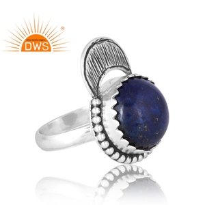 Anillo de piedras preciosas de lapislázuli Natural de Plata de Ley 925, joyería personalizada para mujer, regalo para ella - Product Image 4