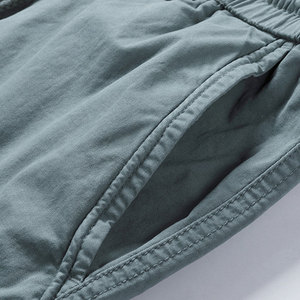 Vente en gros 2023 Nouvel Arrivage Short en toile personnalisable pour homme Style High Street 100% Coton Respirant Motif uni Été - Product Image 3