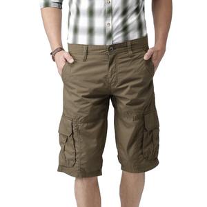 Shorts pour hommes en gros, taille élastique, séchage rapide, anti-froissement, vêtements de rue décontractés, coupe droite, 6 poches, qualité supérieure, respirant - Product Image 1