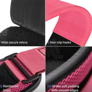 Sangles de poignet en néoprène respirantes antidérapantes de qualité supérieure avec fermeture auto-agrippante pour la musculation et la salle de sport - Product Image 2