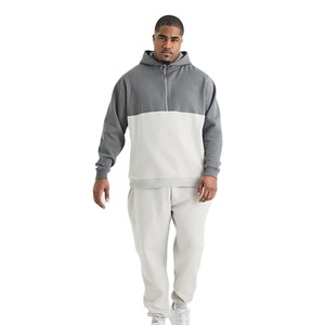 เสื้อแทรคสูทผู้ชายผ้าฟลีซคอตตอน 100% ขายดี ดีไซน์ซิปครึ่งตัว แบบเรียบง่าย ไซส์ใหญ่ สำหรับออกกำลังกาย ผลิตตามสั่ง ขายส่ง - Product Image 2