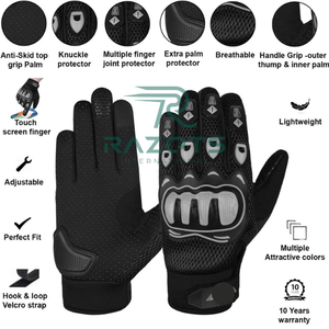 Gants de course en cuir de haute qualité originaux 2026 pour la moto et le cyclisme pour les amateurs de sport - Product Image 4