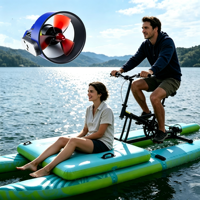 Propulsores Subacuáticos Dobles de 14 kg y 24 V para Barcos de Pesca Eléctricos, Plataformas Marinas, Remolcadores, Botes Inflables y Bicicletas Eléctricas