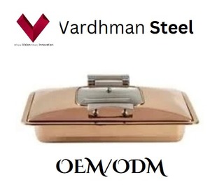 Artículo Más Vendido en 2025, Calentador de Comida Rectangular de Acero Inoxidable Color Oro Rosa de 7L, Elegancia con Estilo en Oro Rosa de 7L - Product Image 5