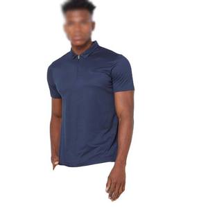 Golf d'été pour hommes de haute qualité pour Polo T-Shirt Slim Fit respirant Polyester à manches courtes fermeture éclair coton grande taille chemises pour hommes - Product Image 1