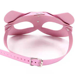 หน้ากากหนังคุณภาพพรีเมียม ราคาขายส่ง ออกแบบมาสำหรับอุปกรณ์พันธนาการ พร้อมหน้ากากหนังเรียบเนียน - Product Image 6