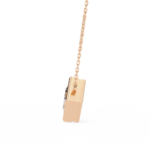 Pendentif en or massif 18 carats de luxe avec diamant pour femmes, avec pierre précieuse cultivée en laboratoire certifiée IGI - Product Image 4