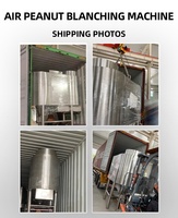 Ligne de production automatique de cacahuètes, noisettes et pistaches torréfiées et blanchies, avec torréfacteur, décortiqueuse à air et machine d'emballage sous vide 500-2000 kg/h