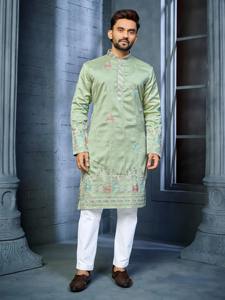 Ensemble de vêtements traditionnels ethniques modestes pour hommes Shalwar Kameez, confection haut de gamme, couture confortable, tissu en coton - Product Image 4