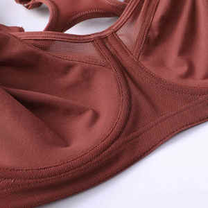 Sujetador Deportivo de Compresión Simple para Mujer, Transpirable, con Logotipo Frontal, Soporte Medio, Elástico, para Fitness, Running, Entrenamiento, Gimnasio - Product Image 6