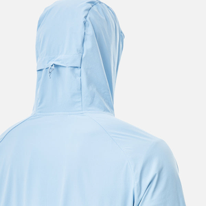 Conjunto de chándal cortavientos de nailon resistente al agua y ligero para correr con cremallera personalizado al por mayor - Product Image 5