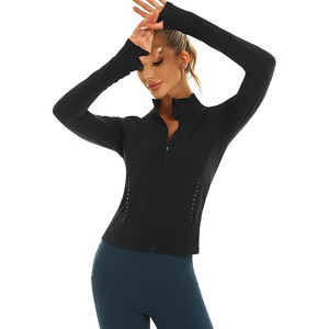 Full Zip Stretch Wear Women Lightweight <b>Jacket</b> Soft <b>Yoga</b> Activity Top Comfort Nylon Spandex Training Fabric - Product Image 1