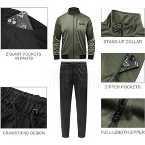 ชุดกีฬาผู้ชายขนาดพิเศษน้ำหนักเบากันลมระบายอากาศ - Product Image 4