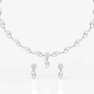 Collier en argent sterling de créateur avec diamant Moissanite Elara - Product Image 4