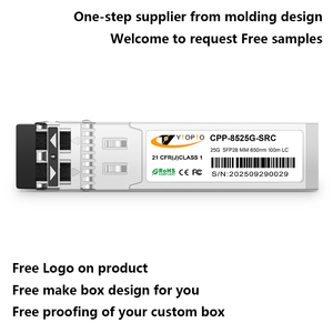YTOPTO工場直販、即納可能、25G SFP28 <span class=keywords><strong>SR</strong></span> 100m-300m高性能光ファイバトランシーバモジュール、MMF DDM機能搭載 - Product Image 5